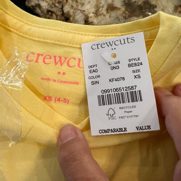 NWT J. Crew Girls' Yellow W/Spring in New York City Graphic Tee - Picture 6 of 10